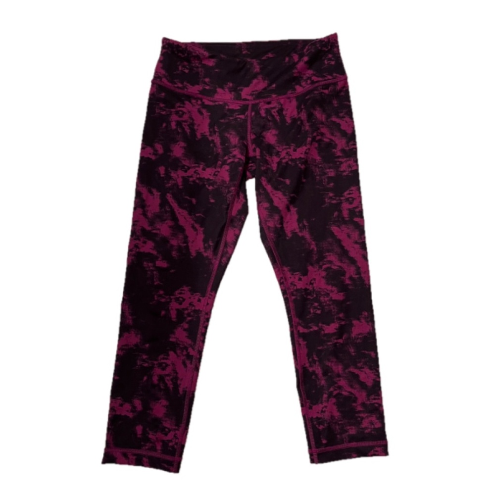 Lululemon Magenta Wunder Under 21” Crop Leggings